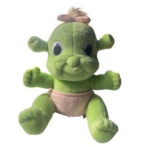 Shrek Baby Girl Ogre Felicia Plush ~ 2007 ~ Dreamworks Pink Bow Diaper Toy 12"
